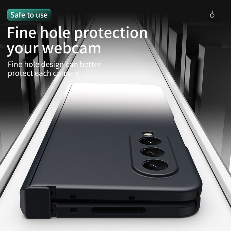 Gradient Color Hinge Flip Phone Case, For Samsung Galaxy Z Fold3 5G Without Film, For Samsung Galaxy Z Fold3 5G With Film