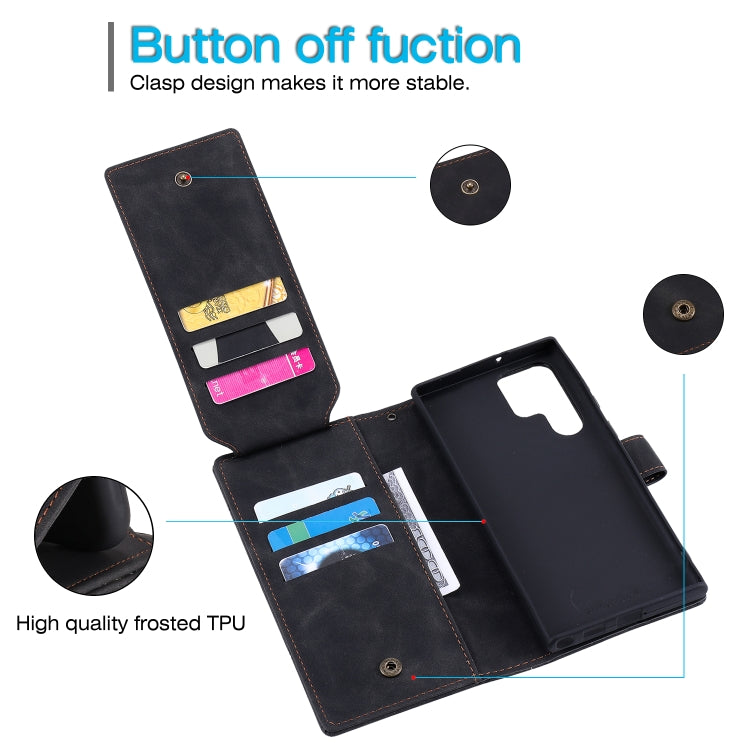 Skin Feel Card Slot Leather Phone Case, For Samsung Galaxy S22 Ultra 5G, For Samsung Galaxy S22 5G, For Samsung Galaxy S22+ 5G