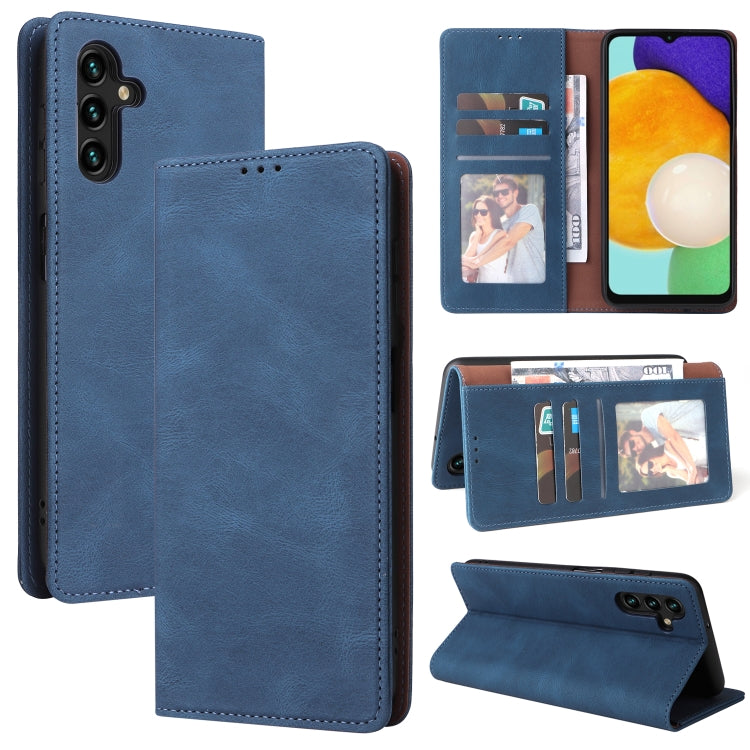 Simple Suction Closure Leather Phone Case, For Samsung Galaxy S22 5G, For Samsung Galaxy S22+ 5G, For Samsung Galaxy S22 Ultra 5G, For Samsung Galaxy A13 5G, For Samsung Galaxy A53 5G, For Samsung Galaxy A33 5G