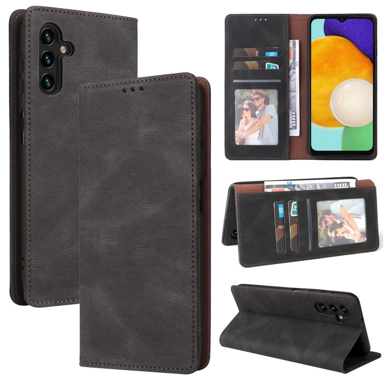 Simple Suction Closure Leather Phone Case, For Samsung Galaxy S22 5G, For Samsung Galaxy S22+ 5G, For Samsung Galaxy S22 Ultra 5G, For Samsung Galaxy A13 5G, For Samsung Galaxy A53 5G, For Samsung Galaxy A33 5G