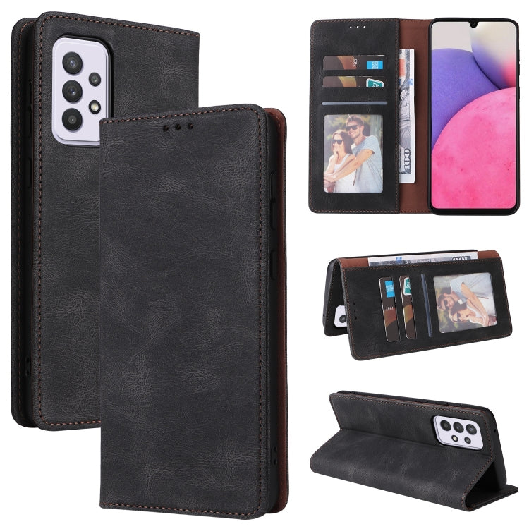 Simple Suction Closure Leather Phone Case, For Samsung Galaxy S22 5G, For Samsung Galaxy S22+ 5G, For Samsung Galaxy S22 Ultra 5G, For Samsung Galaxy A13 5G, For Samsung Galaxy A53 5G, For Samsung Galaxy A33 5G
