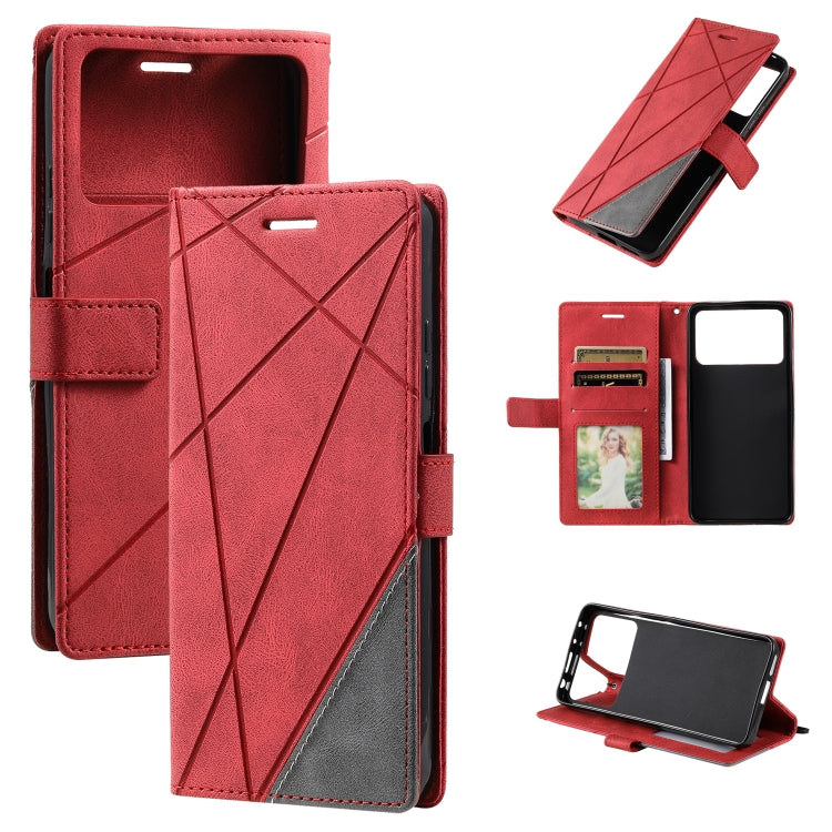 Skin Feel Splicing Leather Phone Case, For Xiaomi 11T, For Xiaomi Redmi Note 11, For Xiaomi Redmi Note 11 Pro, For Xiaomi Redmi K40S, For Xiaomi Redmi Note 11S, For Xiaomi Redmi 10C 4G Global/10 India, For Xiaomi Poco X4 Pro 5G, For Xiaomi Poco M4 Pro ...
