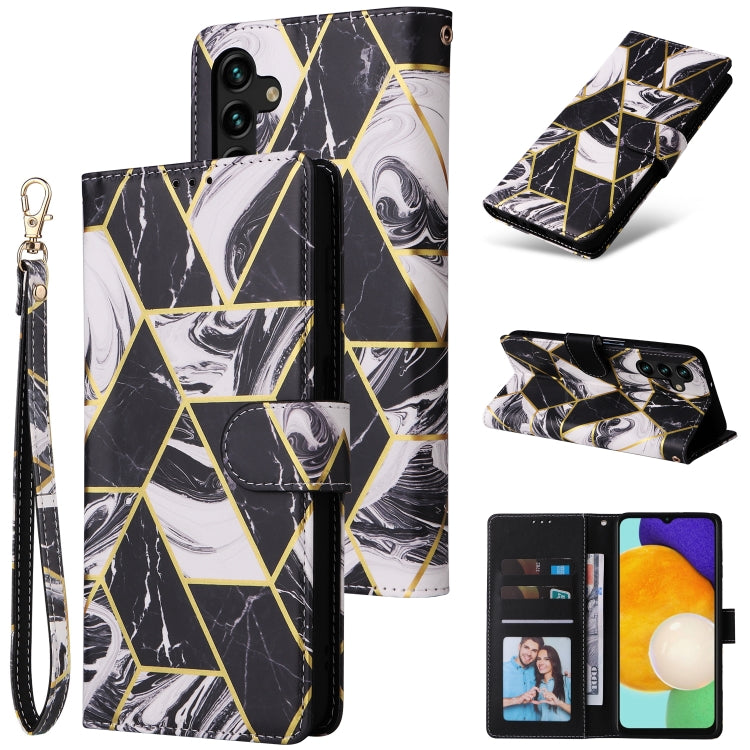 Marble Bronzing Stitching Leather Phone Case, For Samsung Galaxy S22 5G, For Samsung Galaxy S22+ 5G, For Samsung Galaxy S22 Ultra 5G, For Samsung Galaxy A13 5G, For Samsung Galaxy A33 5G, For Samsung Galaxy A53 5G