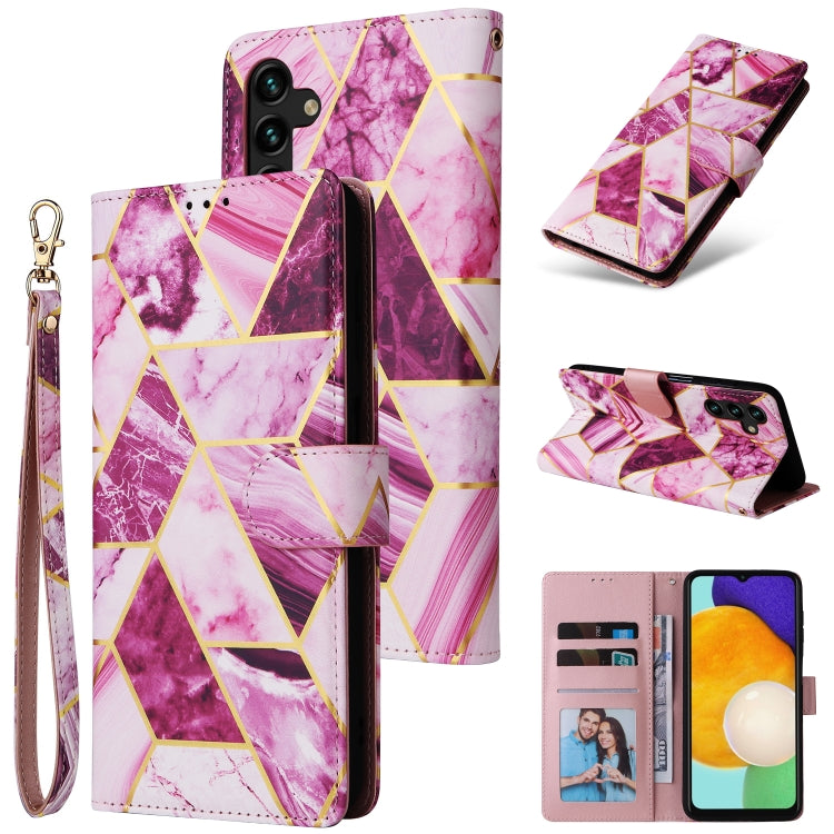 Marble Bronzing Stitching Leather Phone Case, For Samsung Galaxy S22 5G, For Samsung Galaxy S22+ 5G, For Samsung Galaxy S22 Ultra 5G, For Samsung Galaxy A13 5G, For Samsung Galaxy A33 5G, For Samsung Galaxy A53 5G