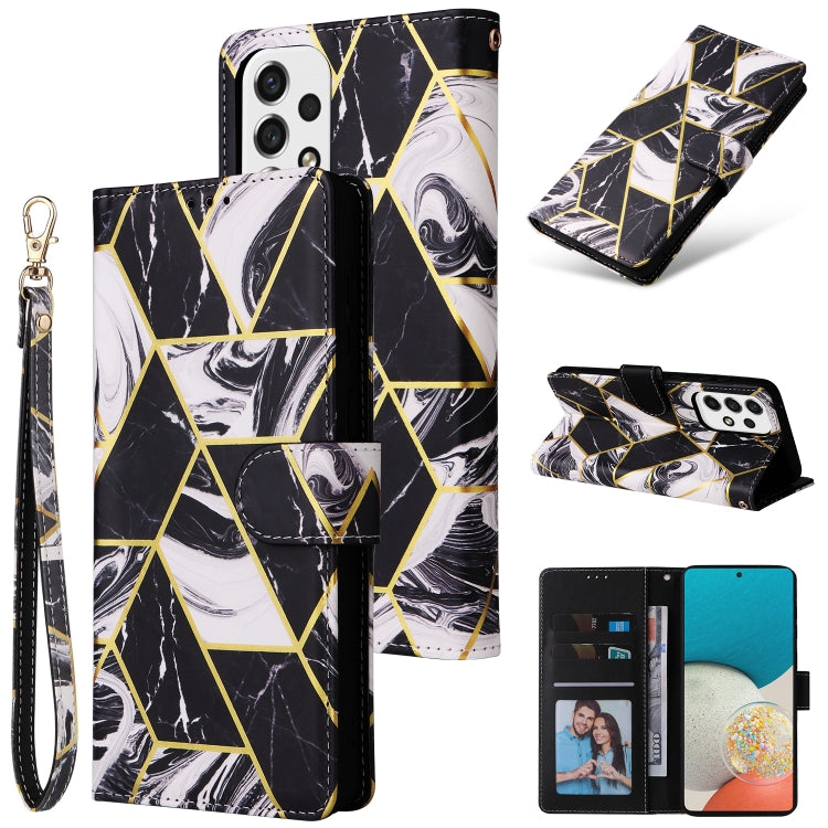 Marble Bronzing Stitching Leather Phone Case, For Samsung Galaxy S22 5G, For Samsung Galaxy S22+ 5G, For Samsung Galaxy S22 Ultra 5G, For Samsung Galaxy A13 5G, For Samsung Galaxy A33 5G, For Samsung Galaxy A53 5G