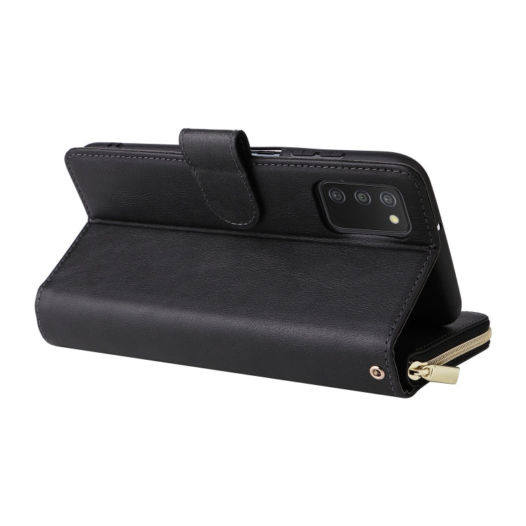 9 Card Slots Zipper Wallet Bag Leather Phone Case, For Samsung Galaxy A03s EU Version, For Samsung Galaxy A13 5G, For Samsung Galaxy A33 5G, For Samsung Galaxy A53 5G, For Samsung Galaxy S22+ 5G, For Samsung Galaxy S22 Ultra 5G, For Samsung Galaxy S22 5G