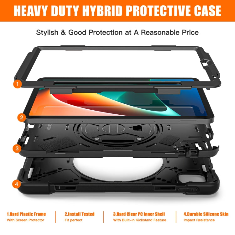 Silicone + PC Tablet Case, For Xiaomi Pad 5 / Pad 5 Pro