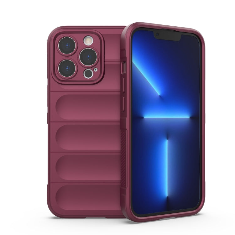 Magic Shield TPU + Flannel Phone Case, For iPhone 12 Pro, For iPhone 12 Pro Max, For iPhone 13, For iPhone 13 Pro