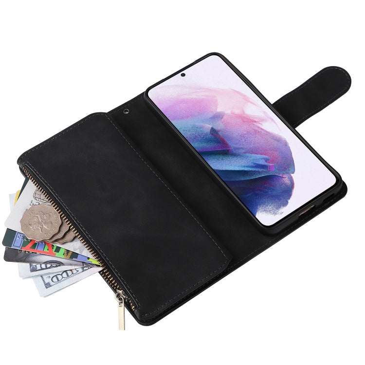 Multifunctional Frosted Zipper Wallet Leather Phone Case, For Samsung Galaxy S22+ 5G, For Samsung Galaxy A03s 166.5mm, For Samsung Galaxy A13 5G, For Samsung Galaxy A33 5G, For Samsung Galaxy A53 5G, For Xiaomi Redmi Note 11 Pro China                  ...