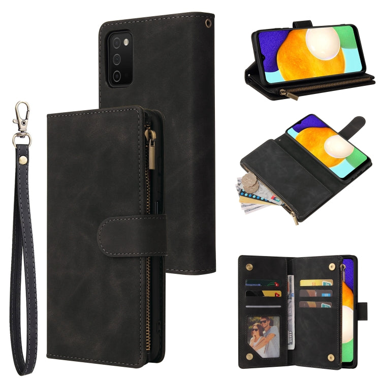 Multifunctional Frosted Zipper Wallet Leather Phone Case, For Samsung Galaxy S22+ 5G, For Samsung Galaxy A03s 166.5mm, For Samsung Galaxy A13 5G, For Samsung Galaxy A33 5G, For Samsung Galaxy A53 5G, For Xiaomi Redmi Note 11 Pro China                  ...