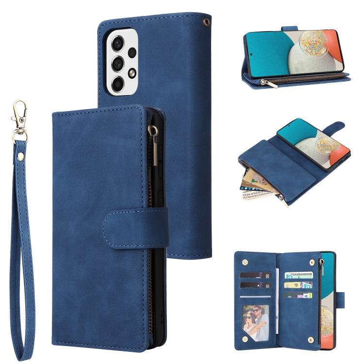 Multifunctional Frosted Zipper Wallet Leather Phone Case, For Samsung Galaxy S22+ 5G, For Samsung Galaxy A03s 166.5mm, For Samsung Galaxy A13 5G, For Samsung Galaxy A33 5G, For Samsung Galaxy A53 5G, For Xiaomi Redmi Note 11 Pro China                  ...