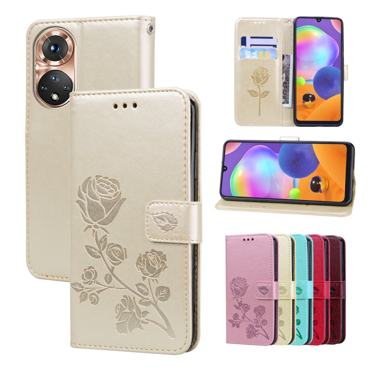 Rose Embossed Leather Phone Case, For Xiaomi Redmi 10C, For Huawei nova 8i, For Huawei nova 9, For Honor X8, For Samsung Galaxy A13 4G, For Samsung Galaxy A23