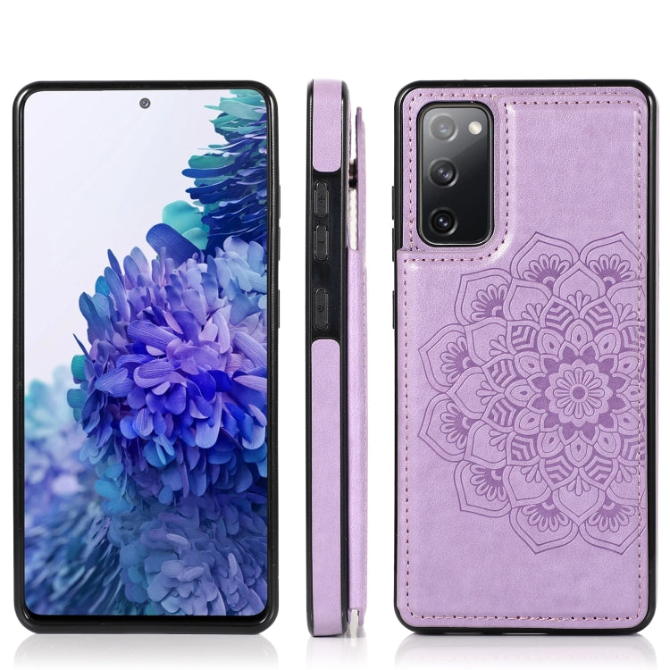 Double Buckle Mandala PU+TPU Phone Case, For Samsung Galaxy S20 FE, For Samsung Galaxy A21s, For Samsung Galaxy A22, For Samsung Galaxy A32, For Samsung Galaxy A42 5G, For Samsung Galaxy S21+ 5G, For Samsung Galaxy S21 Ultra 5G, For Samsung Galaxy S21 ...