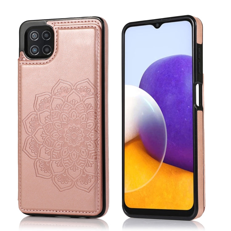 Double Buckle Mandala PU+TPU Phone Case, For Samsung Galaxy S20 FE, For Samsung Galaxy A21s, For Samsung Galaxy A22, For Samsung Galaxy A32, For Samsung Galaxy A42 5G, For Samsung Galaxy S21+ 5G, For Samsung Galaxy S21 Ultra 5G, For Samsung Galaxy S21 ...