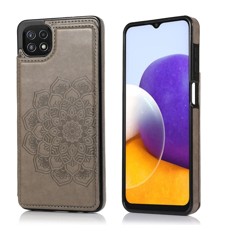 Double Buckle Mandala PU+TPU Phone Case, For Samsung Galaxy S20 FE, For Samsung Galaxy A21s, For Samsung Galaxy A22, For Samsung Galaxy A32, For Samsung Galaxy A42 5G, For Samsung Galaxy S21+ 5G, For Samsung Galaxy S21 Ultra 5G, For Samsung Galaxy S21 ...