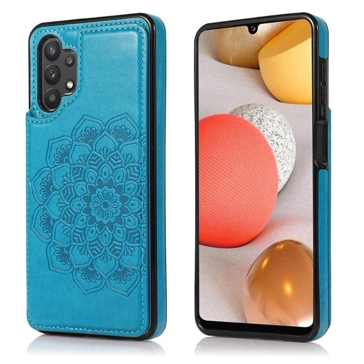 Double Buckle Mandala PU+TPU Phone Case, For Samsung Galaxy S20 FE, For Samsung Galaxy A21s, For Samsung Galaxy A22, For Samsung Galaxy A32, For Samsung Galaxy A42 5G, For Samsung Galaxy S21+ 5G, For Samsung Galaxy S21 Ultra 5G, For Samsung Galaxy S21 ...