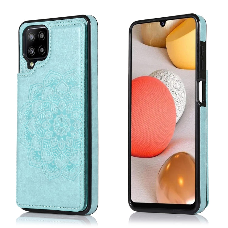 Double Buckle Mandala PU+TPU Phone Case, For Samsung Galaxy S21 FE 5G, For Samsung Galaxy A12, For Samsung Galaxy A72, For Samsung Galaxy S22 5G, For Samsung Galaxy S22+ 5G, For Samsung Galaxy S22 Ultra 5G