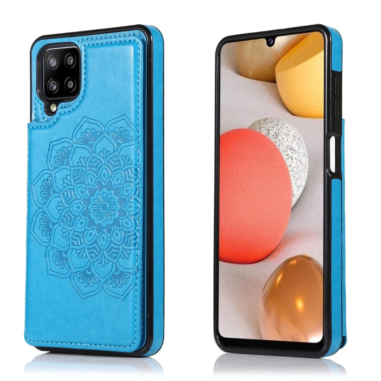 Double Buckle Mandala PU+TPU Phone Case, For Samsung Galaxy S21 FE 5G, For Samsung Galaxy A12, For Samsung Galaxy A72, For Samsung Galaxy S22 5G, For Samsung Galaxy S22+ 5G, For Samsung Galaxy S22 Ultra 5G