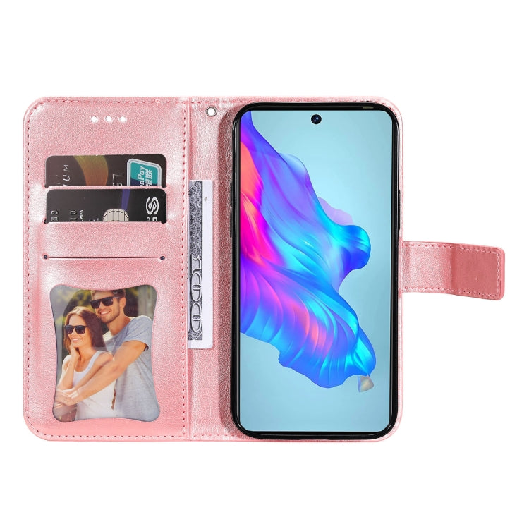 7-petal Flowers Embossed Flip Leather Phone Case, For Tecno Camon 18/18P, For Tecno Camon 18 Premier, For Infinix Hot 11S, For OPPO Realme C31 4G, For Infinix Hot 11S NFC, For OPPO Reno7 Pro 5G, For Infinix Smart 6