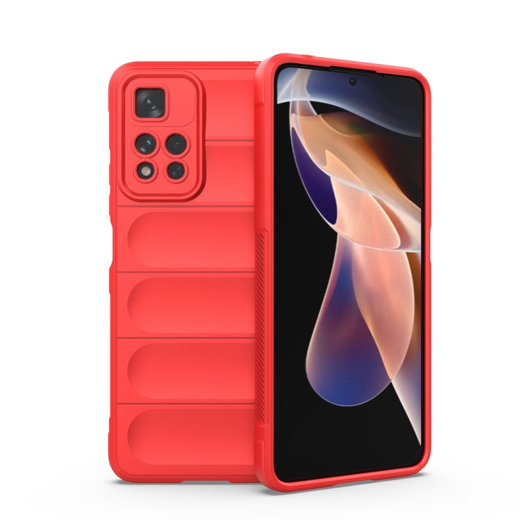 Magic Shield TPU + Flannel Phone Case, For Xiaomi Redmi Note 11 5G Chinese Version, For Xiaomi Redmi Note 11 Pro 5G Chinese, For Xiaomi Redmi Note 11 Pro International