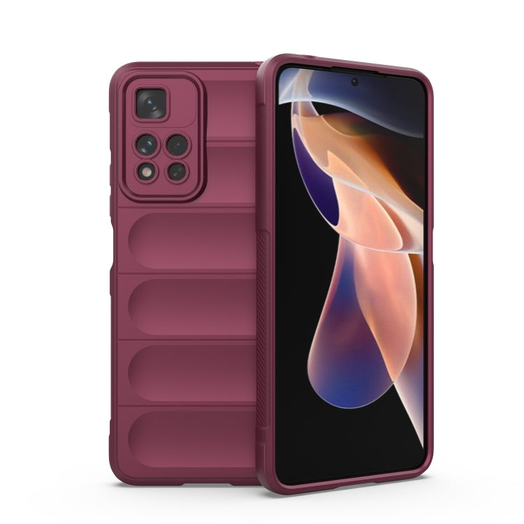 Magic Shield TPU + Flannel Phone Case, For Xiaomi Redmi Note 11 5G Chinese Version, For Xiaomi Redmi Note 11 Pro 5G Chinese, For Xiaomi Redmi Note 11 Pro International