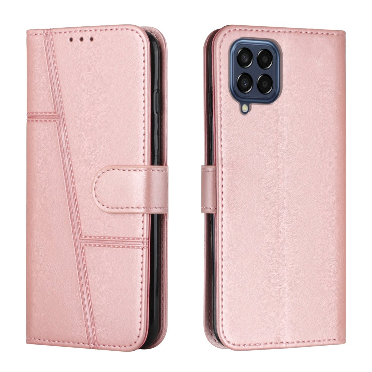 Stitching Calf Texture Buckle Leather Phone Case, For Samsung Galaxy M33 5G, For Samsung Galaxy M53