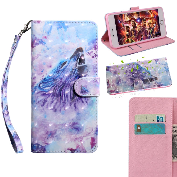 3D Painted Pattern Leather Phone Case, For Motorola Moto E20 / E30 / E40, For Motorola Moto E32, For Motorola Moto G52, For Motorola Moto G200 5G