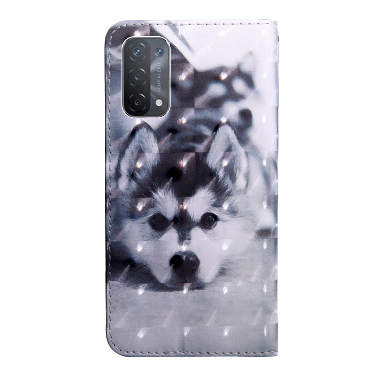 3D Painted Pattern Leather Phone Case, For OPPO A54 5G / A74 5G, For OPPO A94 5G / A95 5G, For OPPO A96 5G, For Xiaomi Redmi 10C Global