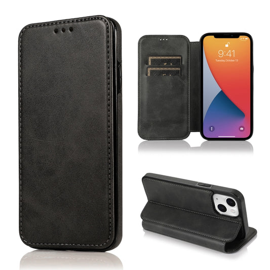 Knight Magnetic Suction Leather Phone Case, For iPhone 13 mini, For iPhone 13, For iPhone 13 Pro, For iPhone 13 Pro Max, For iPhone 12 mini, For iPhone 12 / 12 Pro, For iPhone 12 Pro Max, For iPhone 11