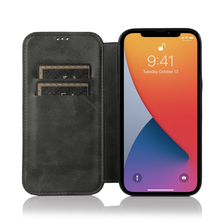 Knight Magnetic Suction Leather Phone Case, For iPhone 13 mini, For iPhone 13, For iPhone 13 Pro, For iPhone 13 Pro Max, For iPhone 12 mini, For iPhone 12 / 12 Pro, For iPhone 12 Pro Max, For iPhone 11
