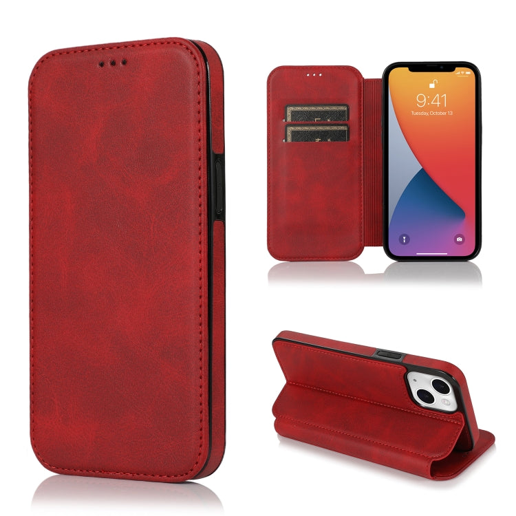 Knight Magnetic Suction Leather Phone Case, For iPhone 13 mini, For iPhone 13, For iPhone 13 Pro, For iPhone 13 Pro Max, For iPhone 12 mini, For iPhone 12 / 12 Pro, For iPhone 12 Pro Max, For iPhone 11