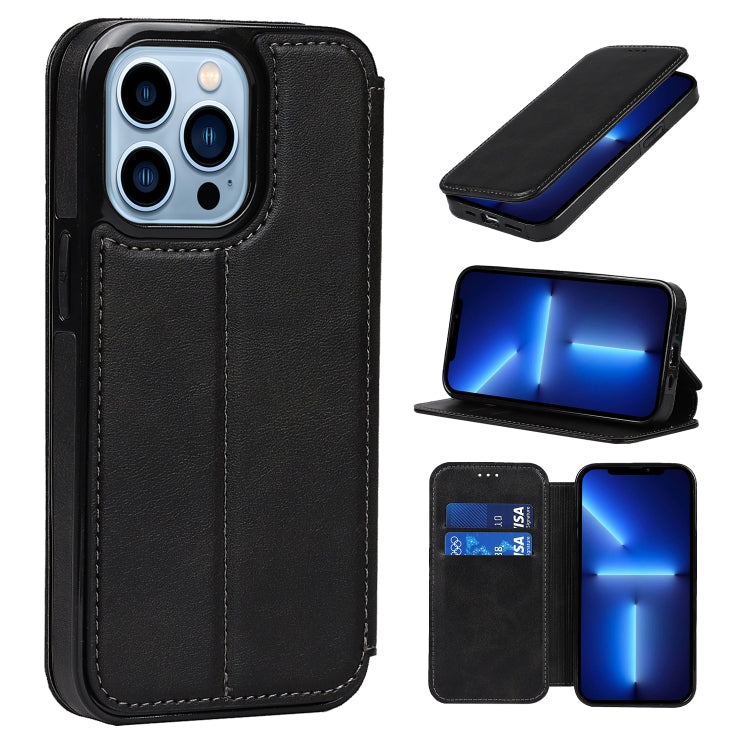 Knight Magnetic Suction Leather Phone Case, For iPhone 13 mini, For iPhone 13, For iPhone 13 Pro, For iPhone 13 Pro Max, For iPhone 12 mini, For iPhone 12 / 12 Pro, For iPhone 12 Pro Max, For iPhone 11
