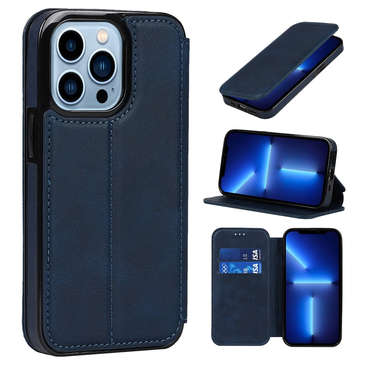 Knight Magnetic Suction Leather Phone Case, For iPhone 13 mini, For iPhone 13, For iPhone 13 Pro, For iPhone 13 Pro Max, For iPhone 12 mini, For iPhone 12 / 12 Pro, For iPhone 12 Pro Max, For iPhone 11