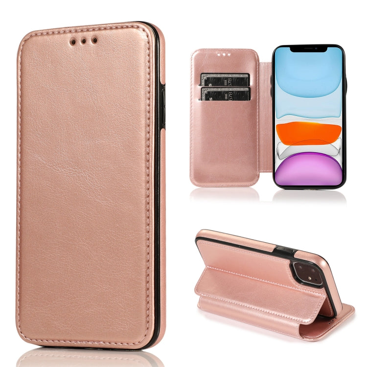 Knight Magnetic Suction Leather Phone Case, For iPhone 13 mini, For iPhone 13, For iPhone 13 Pro, For iPhone 13 Pro Max, For iPhone 12 mini, For iPhone 12 / 12 Pro, For iPhone 12 Pro Max, For iPhone 11