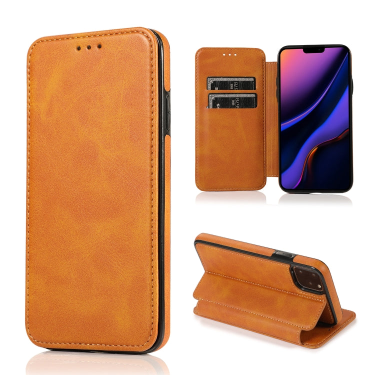 Knight Magnetic Suction Leather Phone Case, For iPhone 11 Pro, For iPhone 11 Pro Max, For iPhone X / XS, For iPhone XR, For iPhone XS Max, For iPhone SE 2022 / SE 2020 / 7 / 8, For iPhone 7 Plus / 8 Plus