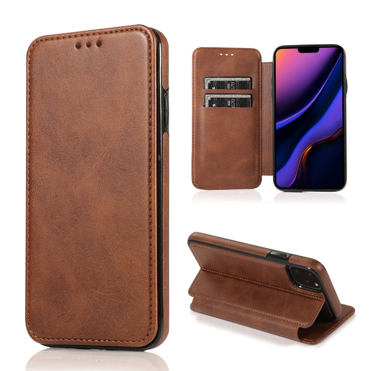 Knight Magnetic Suction Leather Phone Case, For iPhone 11 Pro, For iPhone 11 Pro Max, For iPhone X / XS, For iPhone XR, For iPhone XS Max, For iPhone SE 2022 / SE 2020 / 7 / 8, For iPhone 7 Plus / 8 Plus