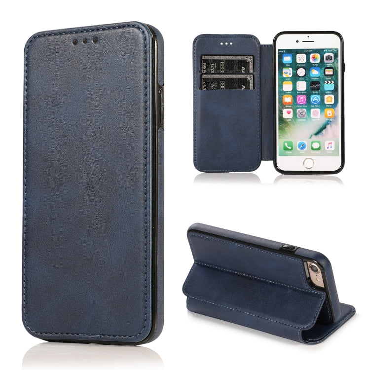 Knight Magnetic Suction Leather Phone Case, For iPhone 11 Pro, For iPhone 11 Pro Max, For iPhone X / XS, For iPhone XR, For iPhone XS Max, For iPhone SE 2022 / SE 2020 / 7 / 8, For iPhone 7 Plus / 8 Plus