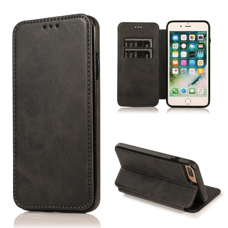 Knight Magnetic Suction Leather Phone Case, For iPhone 11 Pro, For iPhone 11 Pro Max, For iPhone X / XS, For iPhone XR, For iPhone XS Max, For iPhone SE 2022 / SE 2020 / 7 / 8, For iPhone 7 Plus / 8 Plus