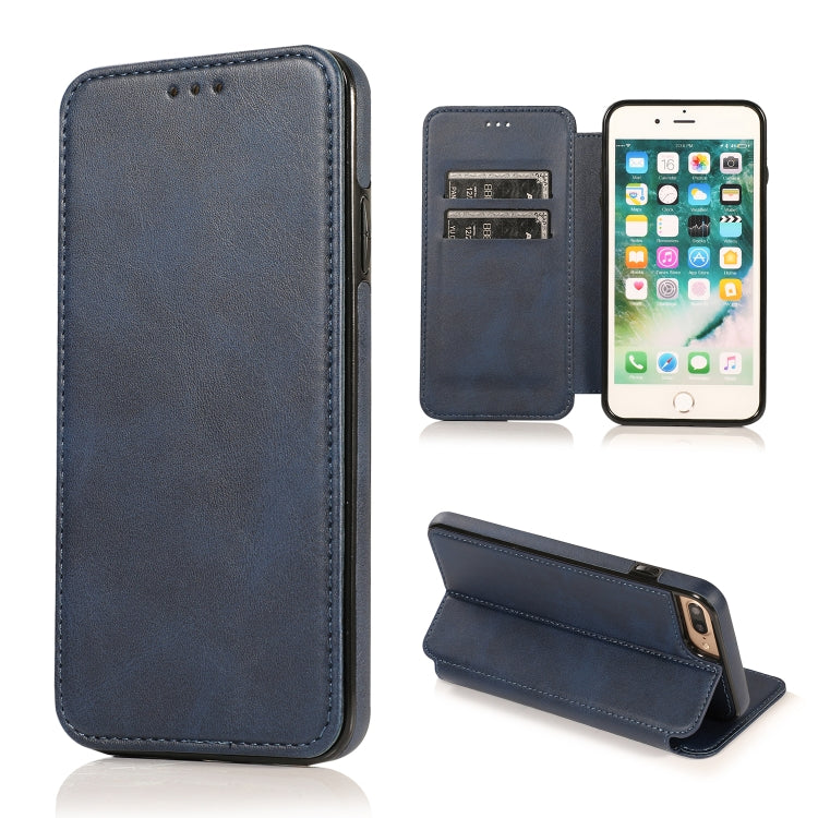 Knight Magnetic Suction Leather Phone Case, For iPhone 11 Pro, For iPhone 11 Pro Max, For iPhone X / XS, For iPhone XR, For iPhone XS Max, For iPhone SE 2022 / SE 2020 / 7 / 8, For iPhone 7 Plus / 8 Plus