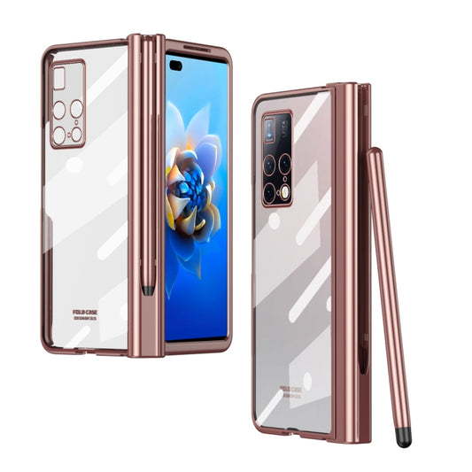 Electroplating Hinge Phone Case with Stylus, For Huawei Mate X2, For Honor Magic V, For Samsung Galaxy Z Fold2 5G, For Xiaomi Mi Mix Fold, For Samsung Galaxy Z Fold2 5G with Film