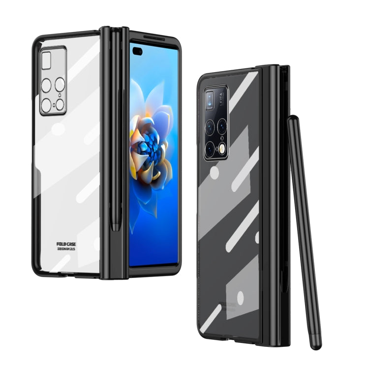 Electroplating Hinge Phone Case with Stylus, For Huawei Mate X2, For Honor Magic V, For Samsung Galaxy Z Fold2 5G, For Xiaomi Mi Mix Fold, For Samsung Galaxy Z Fold2 5G with Film