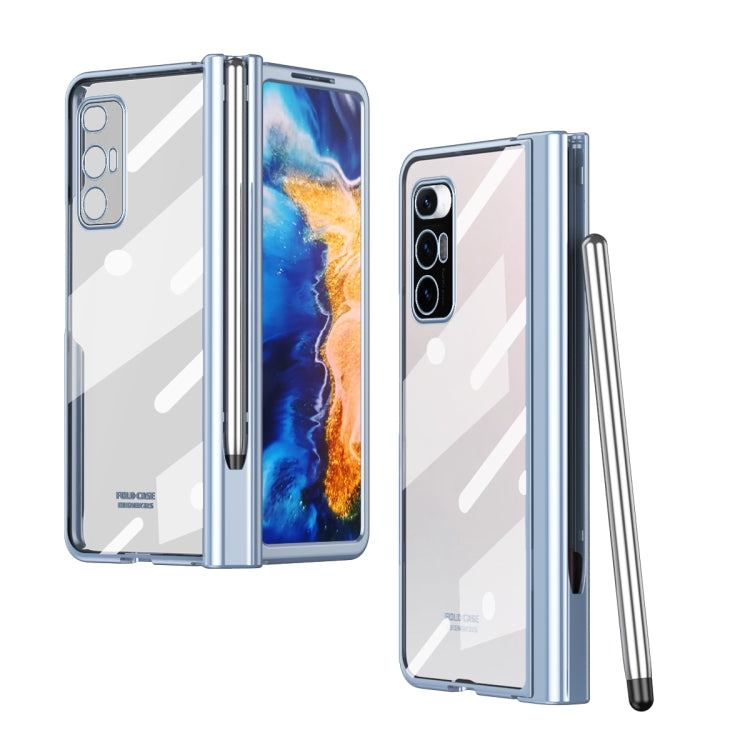 Electroplating Hinge Phone Case with Stylus, For Huawei Mate X2, For Honor Magic V, For Samsung Galaxy Z Fold2 5G, For Xiaomi Mi Mix Fold, For Samsung Galaxy Z Fold2 5G with Film