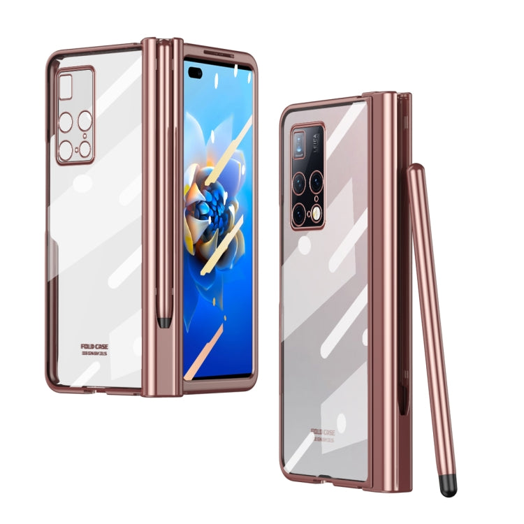 Full Body Electroplating Hinge Phone Case with Stylus, For Huawei Mate X2 with Film, For Honor Magic V with Film, For Samsung Galaxy Z Fold2 5G with Film, For Xiaomi Mi Mix Fold with Film, For Samsung Galaxy Z Fold2 5G