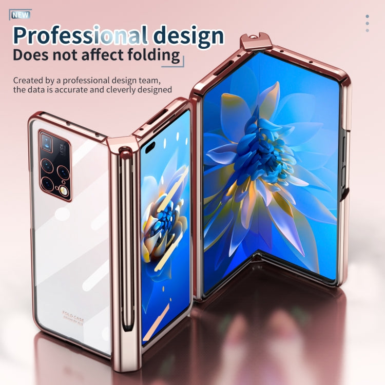 Full Body Electroplating Hinge Phone Case with Stylus, For Huawei Mate X2 with Film, For Honor Magic V with Film, For Samsung Galaxy Z Fold2 5G with Film, For Xiaomi Mi Mix Fold with Film, For Samsung Galaxy Z Fold2 5G
