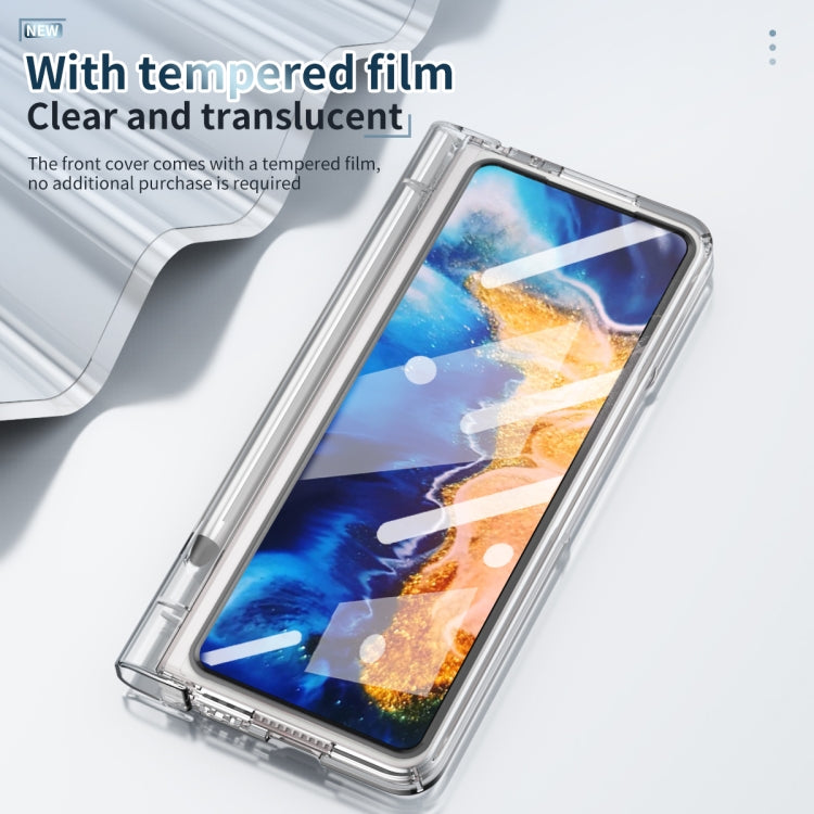 Full Body Electroplating Hinge Phone Case with Stylus, For Xiaomi Mi Mix Fold with Film, For Huawei Mate X2 with Film, For Honor Magic V with Film