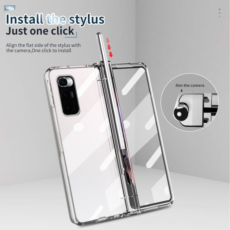 Full Body Electroplating Hinge Phone Case with Stylus, For Xiaomi Mi Mix Fold with Film, For Huawei Mate X2 with Film, For Honor Magic V with Film