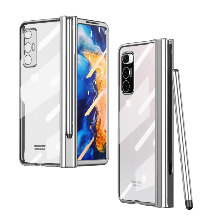 Full Body Electroplating Hinge Phone Case with Stylus, For Xiaomi Mi Mix Fold with Film, For Huawei Mate X2 with Film, For Honor Magic V with Film