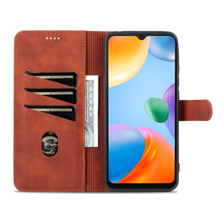 AZNS Skin Feel Calf Texture Flip Leather Phone Case, For Xiaomi Redmi 10C / Redmi 10 India, For Xiaomi Poco X4 Pro 5G
