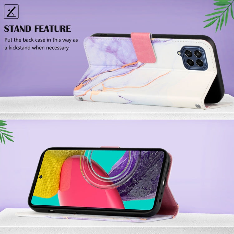 PT003 Marble Pattern Flip Leather Phone Case, For Samsung Galaxy M33 5G, For Samsung Galaxy M53 5G