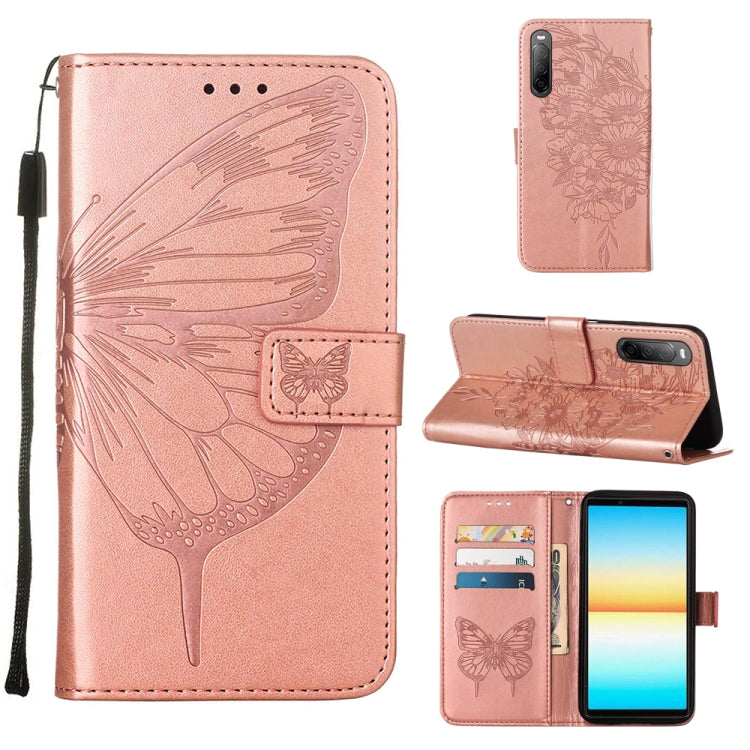 Embossed Butterfly Leather Phone Case, For OPPO Reno7 4G/F21 Pro, For Sony Xperia 1 IV, For Sony Xperia 10 IV, For Sony Xperia ACE III, For Xiaomi Redmi 10A, For Samsung Galaxy M33 5G